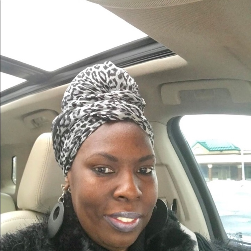 Animal print head wraps 72x22 inches